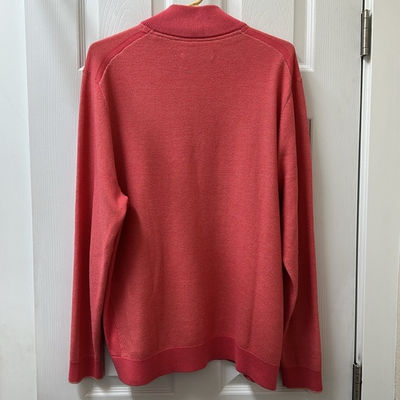 Tommy Bahama Coolside Islandzone Half-Zip Red Sail Pullover - Picture 3 of 15